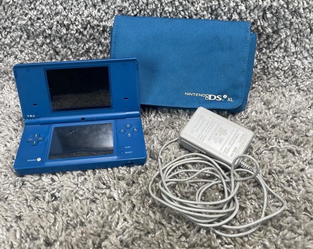 Nintendo DS Navy Matte Blue Handheld Handheld Console System TWL-001 Tested
